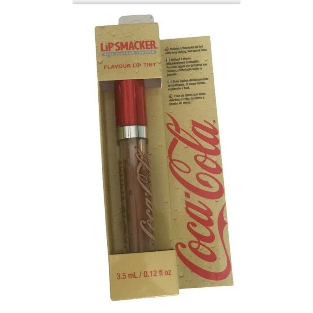 Lip Smacker Coca Cola Vanilla Flavor Kiss Proof Lip Tint Gloss 3.5 mL .12 fl oz